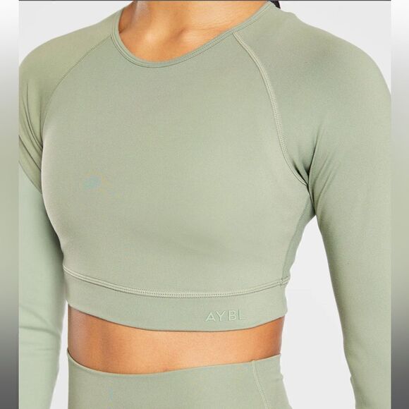 NEW AYBL Bundle Staple Long Sleeve Crop Tops small/xs - Picture 11 of 12
